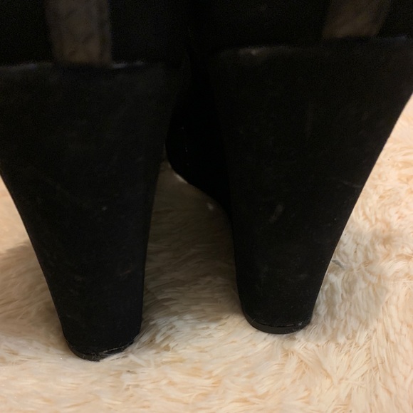 Black Wedges with ankle straps - Picture 7 of 8